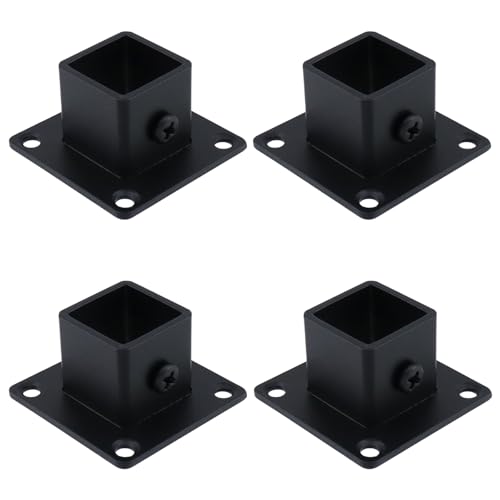 Support de poteau en acier inoxydable Coshar noir pour ouvrage premium