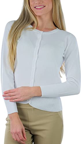 Image of ToBeInStyle Women's Long Sleeve Button Down V-Neck Cardigan