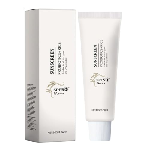 Robióticos de de arroz P, Prob-Iotics R-CE SPF50+PA ++++ Sunspreen, protección UVA/UVB de larga duración para la protección de UVA/UVB de la cara y el cuerpo