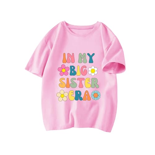 Image of Big Sister Shirt Toddler Shirts Promoted to Big Sister Announcement Big Sis Tees Little Kids Top 2-7T