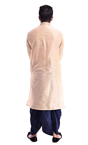 Kurta Dhoti de seda traje tradicional indio ropa de fiesta hombre 2