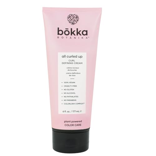 BOKKA BOTANIKA Plant Powered Color Care All Curled Up Curl Defining Cream 6oz/177ml