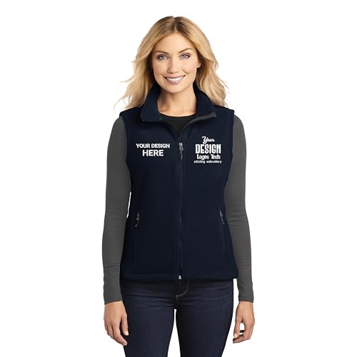 Custom Embroidered Fleece Vest for Women and Men, Custom Text Fleece Vest Women, Medical Fleece Jackets