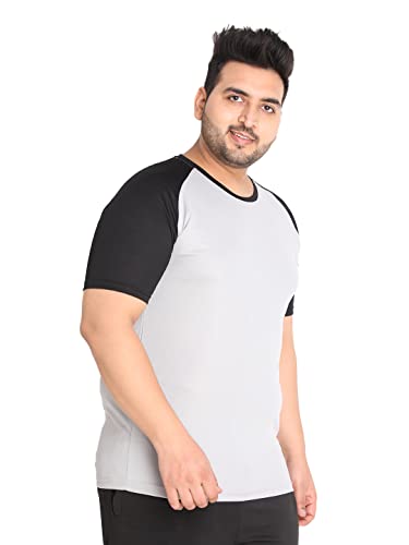 Image of CHKOKKO Men's Polyester Regular Fit Solid Sports T-Shirt