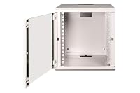DIGITUS Netzwerk-Schrank 19 zoll 12 HE - Wandmontage - 600 mm Tiefe - Traglast 100 kg - Unique Serie - Glastür - Grau – Ansicht 5