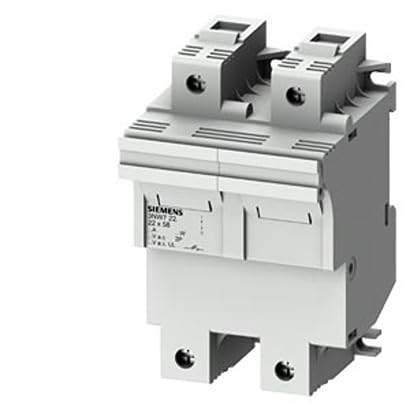 Siemens – porta-fusibile cilindrico 2 poli 100 A 22 x 58 con LED