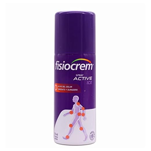 FISIOCREM Spray Activo Ice 150 ml | Efecto Frío, Alivia Dolor, Tratamiento Articular y Muscular para Adultos y Niños Mayores de 12 Años