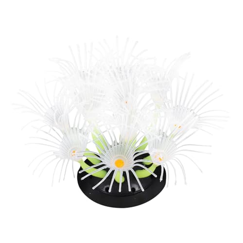 GALPADA Decorative Fish Tank Supplies Realistic Silicone Underwater Decor Glow in The Dark Aquarium Decor