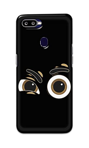 Image of PRINTFIDAA Funky Expression of Cartoon Eyes Printed Designer Hard Back Case Cover for Oppo F9 / Oppo F9 Pro /Realme 2 Pro /Realme U1, RMX1801, RMX1807 -(SS) MVN1004