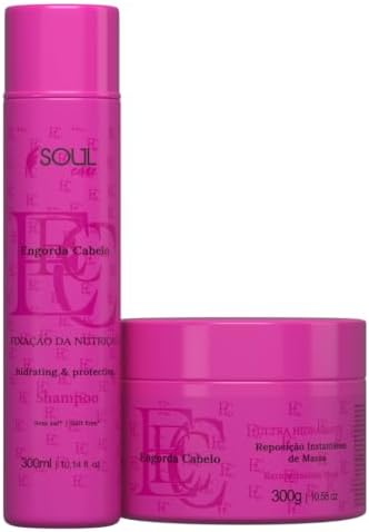 Kit Reconstrução Profissional Engorda Cabelo - Shampoo e Máscara ...