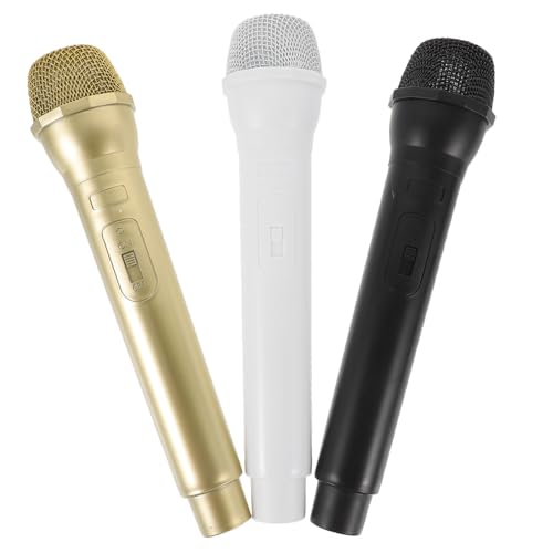 Faux microphones de simulation FRCOLOR accessoires de déguisement légers pour jeux de rôle