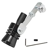 YIUIY Universal Turbo Sound Pipe Whistle Muffler Sounder Simulator Tailpipe Noise Sound Enhancer Compatible with Truck, Motorcycle, Cars, Dirt Bike and Scooter(XL Black)