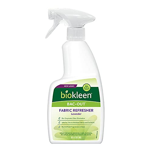 Biokleen Bac-Out Fresh, Fabric Refresher, Eco-Friendly, Non-Toxic, Plant-Based, No Artificial Fragrance, Colors or Preservatives, Lavender, 16 Ounces