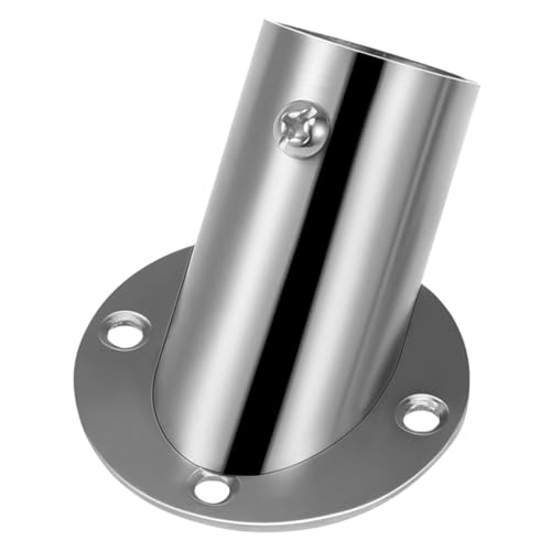 Vaguelly Closet Pole Socket Shower Curtain Rod Holder Design for Space Saving End Support Bracket for Bathroom Use