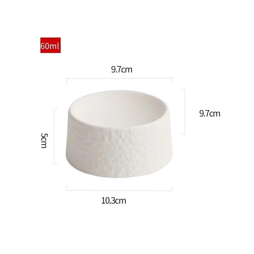 Dessertteller Zylindrischer Retro-Dessertteller aus Keramik, Sushi-Teller, Vorspeisenteller, Restaurant(Black)