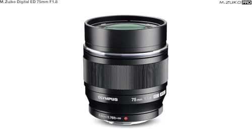 Olympus M.Zuiko Digital Ed Obiettivo 75Mm 1:1.8, Micro Quattro Terzi, Per Fotocamere OM-D E Pen, Nero - 5