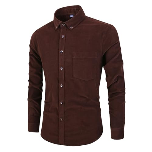 T-shirt velours côtelé homme à manches longues pour sorties outdoor