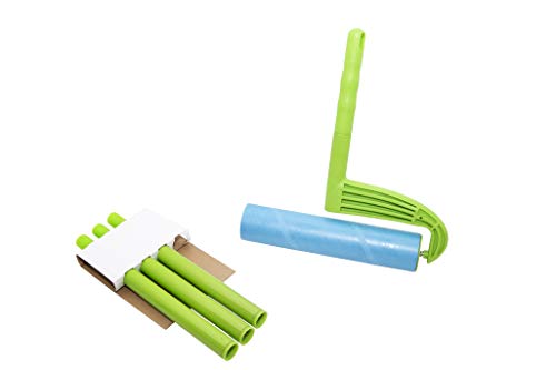 Rodillo de pelusa Leo MegaClean de 10 pulgadas con mango extensible para limpieza del hogar 8