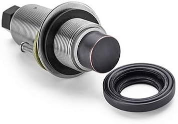 Miniatura 6 de SINKINGDOM SinkTop - Kit de interruptor de aire (botón largo de latón completo) para eliminación de basura, inalámbrico (negro mate)