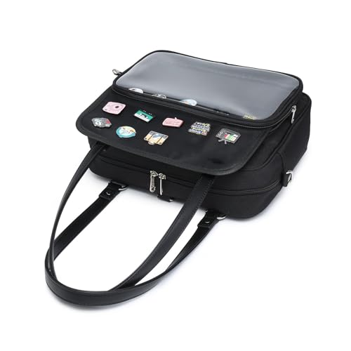 Image of Oxford Ita Bag Crossbody Shoulder Bag Satchel Messenger Backpack Multi-Purpose Pins Display