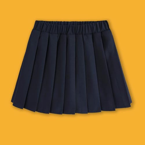 Girls Uniform Skorts Trendy Elastic High Waist Pleated Scooter Skirts with Undershorts for Teens Girls 3-18Years4