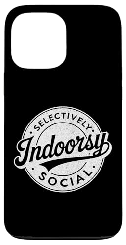Indoorsy Selectively Social �r���e�[�W ���Љ�I �����I �X�}�z�P�[�X iPhone 13 Pro Max �p