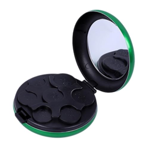Organizador de monedas japonés, mini dispensador de monedas portátil con espejo, estuche clasificador de órganos pequeños para dinero duro
