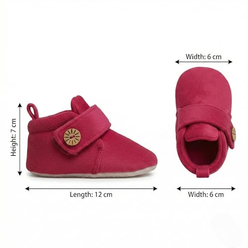 Image of Baby Shoes for Boys & Girls | Baby Boys Shoes | Soft Sole Shoes | Lightweight Breathable Baby Booties | Newborn Shoes (3-12 Months)