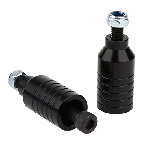 Clavijas de aleación de aluminio con ejes de acero al carbono negro para bicicleta 7