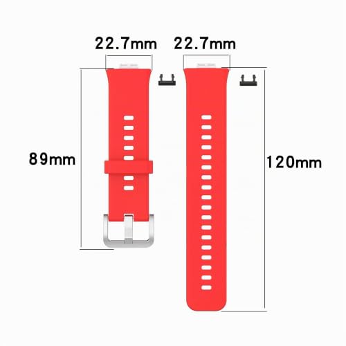 Wownadu Bracelet Compatible pour Huawei Watch Fit Bracelets Rechange Femme Homme Sport Strap, Accessoires Remplacement Silicone Band (Pas de Montre), Eine Grösse, Silicone, Pas de gemme – vue 3