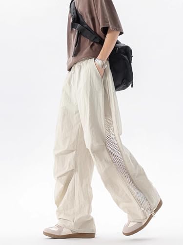 Men's Pants Ice Silk Summer Thin Loose Wide-Leg Casual Trouser for Men4