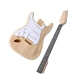 Kit De Guitarra Eléctrica Para Zurdos 21 Trastes Con Cuerpo Paulownia Y Diapasón Ébano Kits Montaje Guitarra