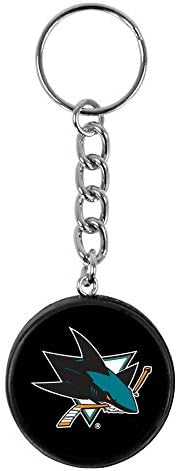 San Jose Sharks Officially Licensed Mini Hockey Puck Keychain