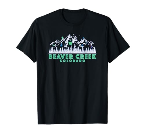 Retro Beaver Creek CO Figure - Vintage Snow Ski T-Shirt
