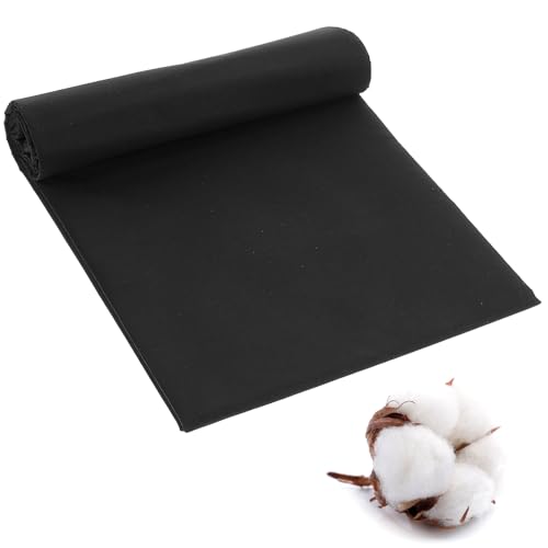 10 Yards Black Cotton Fabric by The Yard Fabrics,59 Inches Wide Medium Weight 100% Natural Cotton...