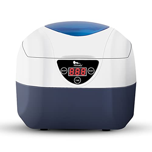 750ml Nettoyeur à Ultrasons Professionnel Inoxydable Ultrasonic Cleaner Bac Ultrasonique avec Panier de Nettoyage et Support pour Nettoyer Les Lunettes Bijoux Montres Prothèses Dentaires Rasoir CD Cover