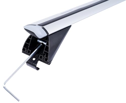 Barres de toit en aluminium aérodynamique 120 cm haut de gamme pour Skoda Octavia IV Break - 5