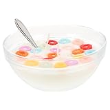 Realistische kerzen essen: in müslischale geformt, das kerzenlicht ist und romantisch, wenn die kerze angezündet ist, dekorative kerzen