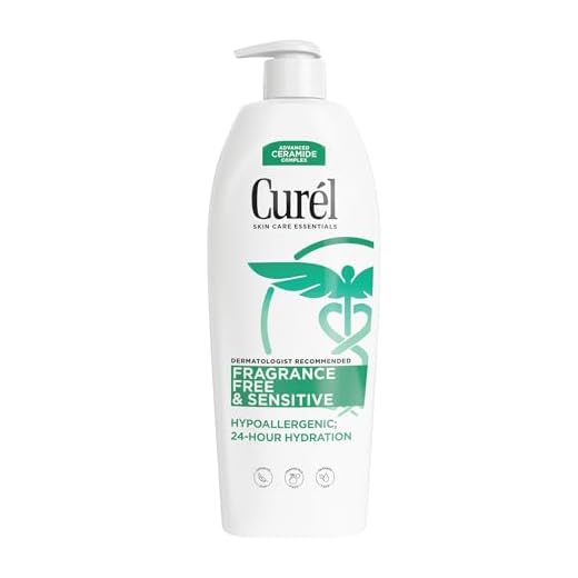 Curel Fragrance Free Comforting Body Lotion, Unscented Dry Skin Moisturizer for Sensitive Skin, with Advanced Ceramide Complex, Repairs Moisture Barrier, 20 oz