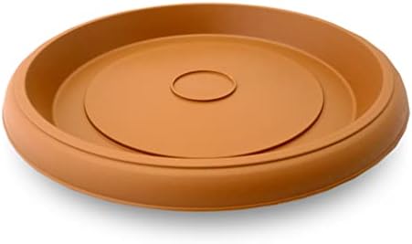 Tildenet Gardenware Flower Saucer, 100% Waste Plastic, Anthracite, 22.5cm Diameter