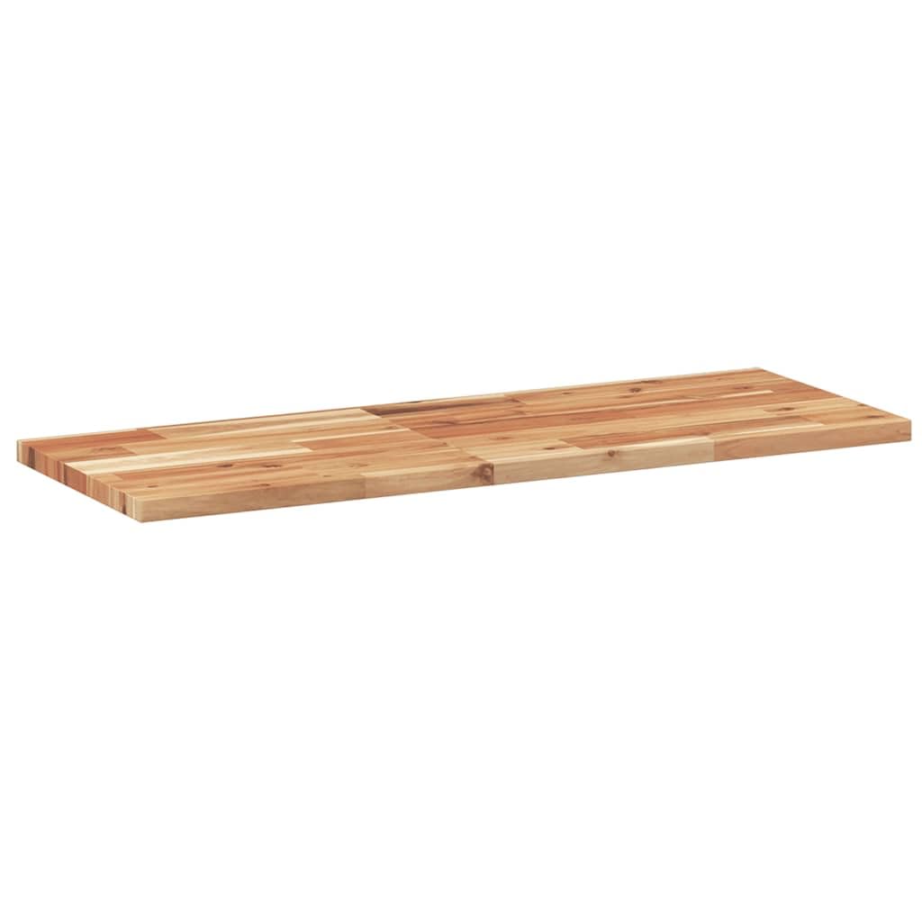 Stół prostokątny 80 x 30 x 2 cm, lite drewno akacjowe | Powierzchnia nieobrobiona, możliwość personalizacji za pomocą lakieru lub lakieru, łatwa pielęgnacja, blat stołu zastępczego