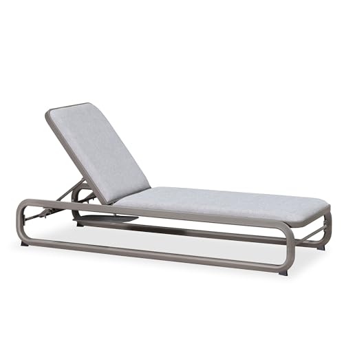 Image of PURPLE LEAF 1 Piece Patio Chaise Lounge Luxury Heavy-Duty Gray