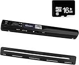 Bryzal Portable Scanner, Portable Scanner for Documents, 900DPI USB Mobile Handheld Document Scanners, A4 Photo Scanners for JPG PDF Format with 16GB Micro SD Card TF Card