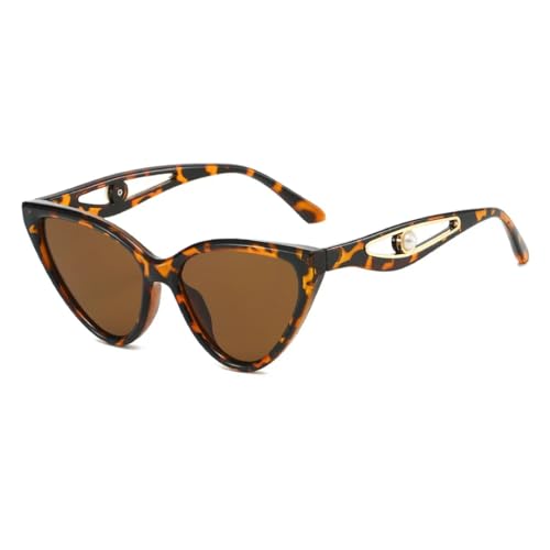 Lunettes de soleil pour hommes et femmes UV400 à monture œil de chat ajourée