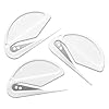 Mungowu Paper Cutter, Letter Opener, ABS Envelope Cutter, Mail Letter Opener with Bladed Paper Knife, Three Packs, White
