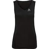 Liberté de mouvement Odlo Débardeur Technique à col V Performance X-Light pour Femme, Black, L