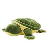 Tikwisdom Tortuga de peluche de peluche, cojín de tortuga, muñeco de tortuga supersuave, animales marinos de peluche para niños regalo/regalo (verde, 40 cm)