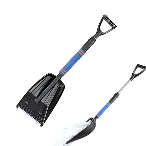 Rascador De Hielo Para El Parabrisas Del Coche, Herramienta Ergonómica Extensible De 70,9 Cm Para Eliminar La Nieve | Rascador De Parabrisas Desmontable | Para La Limpieza Del Exterior De