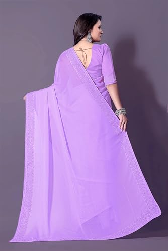 Image of FASHION Women's Trendy Banarasi Kanjivaram Navy Color Art Silk Saree with Blouse Material