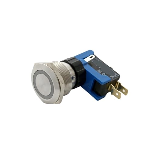 Interruptor pulsador de 15A con retención estable de 24V para maquinaria